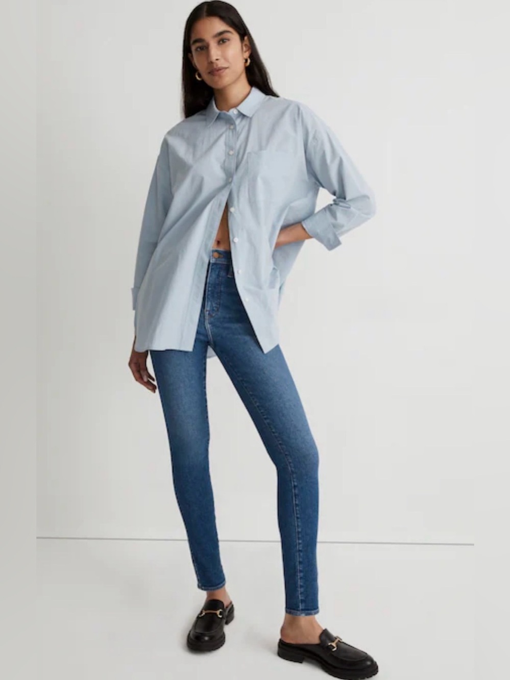 Madewell 10" High-Rise Skinny Jeans in Eardley Wash